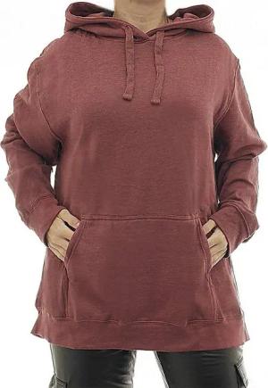 YESET Kapuzenpullover Damen Hoodie warm Vlies Kapuze Pulli Pullover Tasche vorne RN99052 bor
