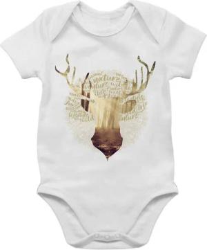 Shirtracer Shirtbody Hirsch Jäger Mode für Oktoberfest Baby Outfit