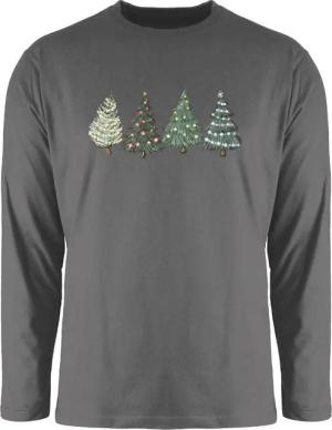 Shirtracer Rundhalsshirt Weihnachtsbäume Weihachten Kleidung