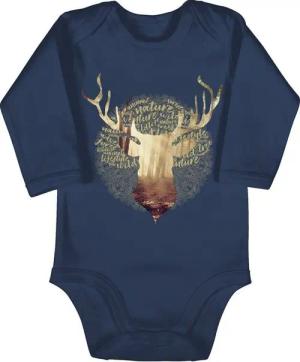 Shirtracer Shirtbody Hirsch Jäger Mode für Oktoberfest Baby Outfit
