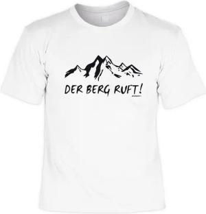 Tini - Shirts Print-Shirt Wanderer Bergfreunde T-Shirt: Der Berg ruft ! Shirt für Kletterer, Bergsteiger, Wanderfreunde