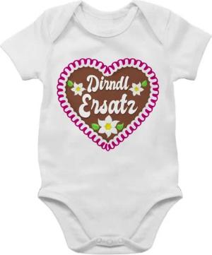 Shirtracer Shirtbody Dirndl Ersatz mit Lebkuchen Mode für Oktoberfest Baby Outfit