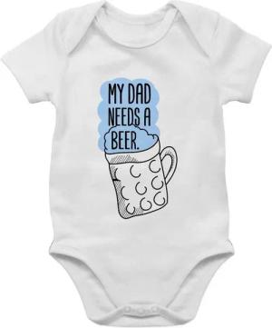 Shirtracer Shirtbody My dad needs a beer Mode für Oktoberfest Baby Outfit