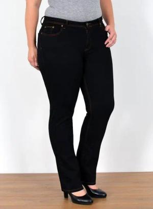 ESRA Straight-Jeans Straight Fit Jeans High Waist Damen Hose Gerade Schnitt, FG3 High Waist Jeans Damen Straight Hose Stretch Jeans bis Übergröße