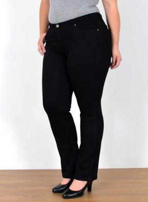 ESRA Straight-Jeans Straight Fit Jeans High Waist Damen Hose Gerade Schnitt, FG3 High Waist Jeans Damen Straight Hose Stretch Jeans bis Übergröße