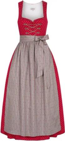 Nübler Dirndl Dirndl Lang Thea in Rot von Nübler