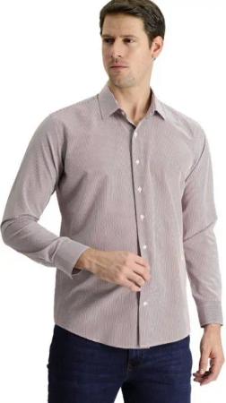 KIGILI Langarmhemd Herrenhemd Langarmhemd für Businessmänner, Geschenk für Männer, Kragen