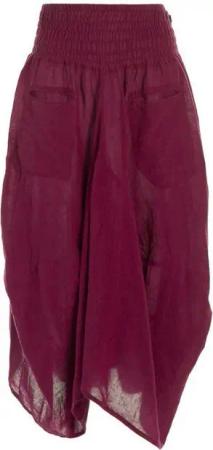 Vishes Maxirock Knöchel-Langer Luftiger Damen Sommer-Rock Einfarbig Sommerröcke Goa, Hippie, Boho Style