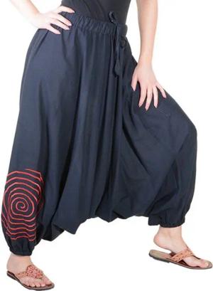 KUNST UND MAGIE Haremshose/Jodhpur-Hose Ultraleichte Haremshose Pluderhose Welnesshose