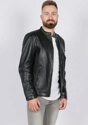 Freaky Nation Lederjacke Easy Jim-FN