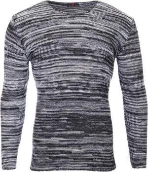 Reslad Strickpullover Reslad Strickpullover Herren-Pullover Melange Look Grobstrick-Pulli (1-tlg) Slim Fit Rundhalspullover für Männer