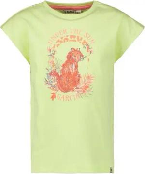 Garcia T-Shirt mit Glitzermotiv-Print