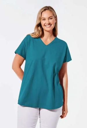 GOLDNER T-Shirt Shirt mit V-Ausschnitt (CURVY)