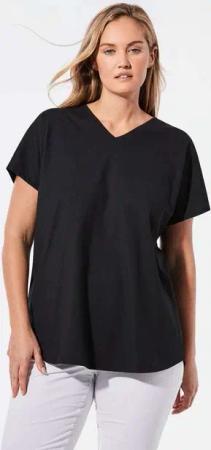 GOLDNER T-Shirt Shirt mit V-Ausschnitt (CURVY)