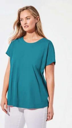 GOLDNER T-Shirt Shirt mit Rundhalsausschnitt (CURVY)