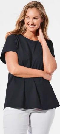 GOLDNER T-Shirt Shirt mit Rundhalsausschnitt (CURVY)