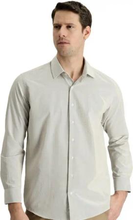 KIGILI Langarmhemd Herrenhemd Langarmhemd für Businessmänner, Geschenk für Männer, Kragen