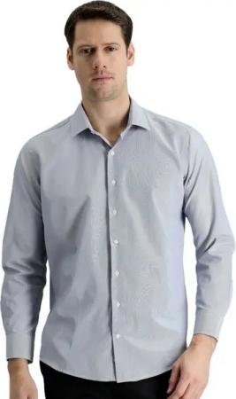 KIGILI Langarmhemd Herrenhemd Langarmhemd für Businessmänner, Geschenk für Männer, Kragen