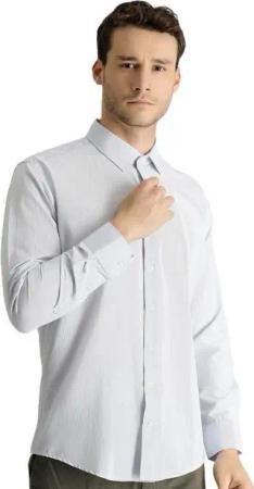 KIGILI Langarmhemd Herrenhemd Langarmhemd für Businessmänner, Geschenk für Männer, Kragen