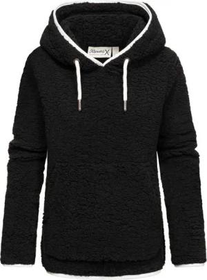 REPUBLIX Kapuzenpullover CAROL Damen Teddy Sweatjacke Plüsch Hoodie Pullover Jacke