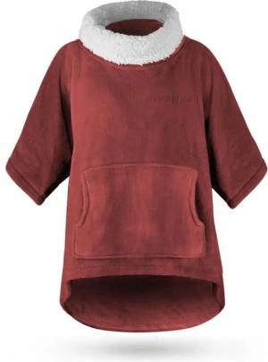 normani Fleecepullover Oversize Pullover Merlo Kuscheliger Home-Pulli mit Rollkragen