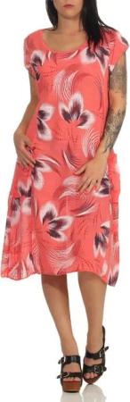 CLEO STYLE Sommerkleid Sommerkleid 49 Lachs 36-42