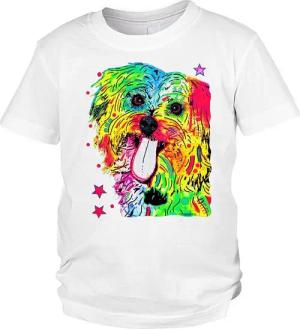 Tini - Shirts Print-Shirt Shih Tzu Kinder Tshirt buntes Hundemotiv Kindershirt : Shih Tzu