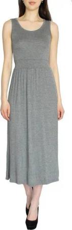 dy_mode Jerseykleid Damen Maxikleid Jersey Kleid im Cut-Out Look am Rücken Sommerkleid Cut-Out Rücken