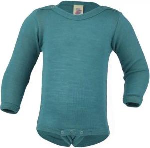 Engel Naturtextilien Langarmbody (1-tlg) Baby Langarm-Body aus Bio Merinoschurwolle / Seide