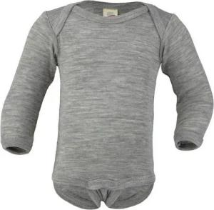Engel Naturtextilien Langarmbody (1-tlg) Baby Langarm-Body aus Bio Merinoschurwolle / Seide