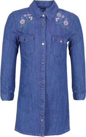 Sarcia.eu Shirtkleid Jeanskleid mit Hemdschnitt DENIM CO. 8-9 Jahre