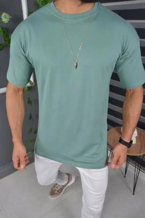 Megaman Jeans Oversize-Shirt T-Shirt Oversize Sommer T-Shirt Tee Long-Tee Basic Shirt