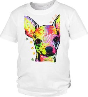 Tini - Shirts Print-Shirt Chihuahua Kinder Tshirt buntes Hundemotiv Kindershirt : Chihuahua