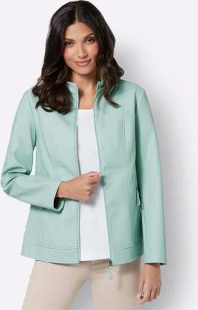 Sieh an! Allwetterjacke Lederimitatjacke