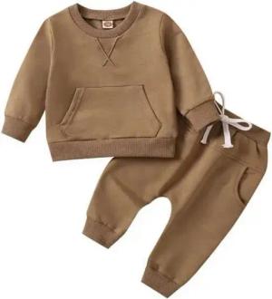 suebidou Langarmshirt & Hose 2 teiliges Outfit-Set Sweathirt und Hose Jogginganzug ungefüttert