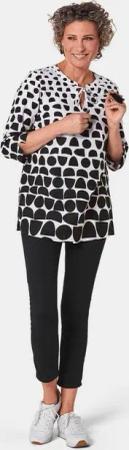 GOLDNER Druckbluse Druckbluse aus reiner Baumwolle