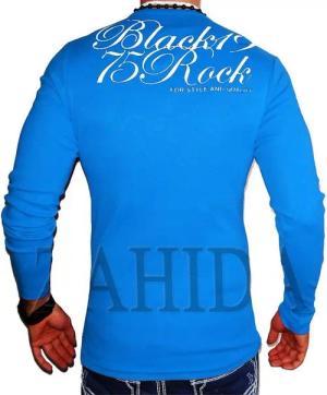 BLACKROCK 2-in-1-Langarmshirt Herren Langarmshirt Henley V-Kragen Longsleeve Pulli Sweatshirt V-Neck