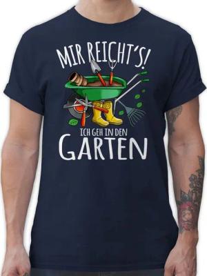 Shirtracer T-Shirt Mir reicht's ich geh in den Garten - Gartenarbeit & Gärtnern - weiß Hobby Outfit