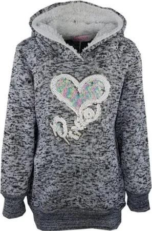 Girls Fashion Kapuzenpullover Mädchen Pullover, Pulli, Pailletten, Sweatshirt, MS027