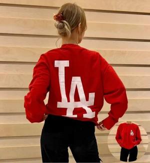 Worldclassca Longsweatshirt Worldclassca Oversized LA Sweatshirt Lounge Homewear Sweater Pulli