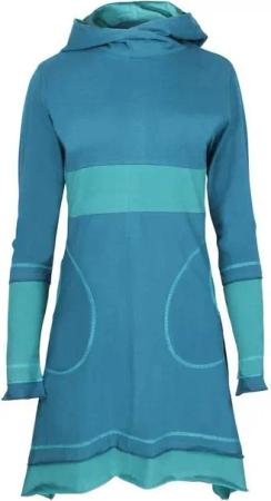 PUREWONDER Zipfelkleid Elfenkleid aus Jersey mit Zipfelkapuze Ganzjahreskleid