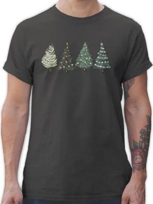 Shirtracer T-Shirt Weihnachtsbäume Weihachten Kleidung