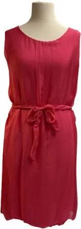 BZNA Sommerkleid Seidenkleid Sommer Dress Unifarbe Kleid elegant