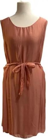 BZNA Sommerkleid Seidenkleid Sommer Dress Unifarbe Kleid elegant