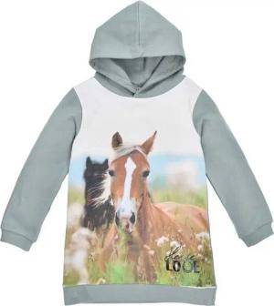 BONDI Trachtenkleid BONDI Mädchen Kapuzenkleid Hoodiekleid 'Horse Love