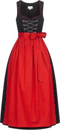Nübler Dirndl Dirndl lang Thea in Schwarz von Nübler