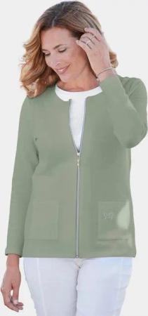 GOLDNER Shirtjacke Bequeme Shirtjacke mit Reißverschluss