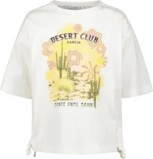 Garcia T-Shirt mit Schleifen am Saum