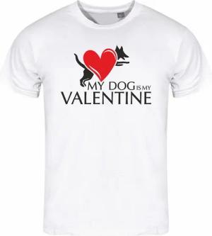 deinshirt Print-Shirt Herren T-Shirt My Dog is my Valentine Funshirt mit Motiv