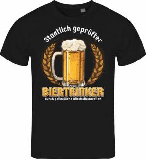 deinshirt Print-Shirt Herren T-Shirt Staatlich geprüfter Biertrinker Funshirt mit Motiv
